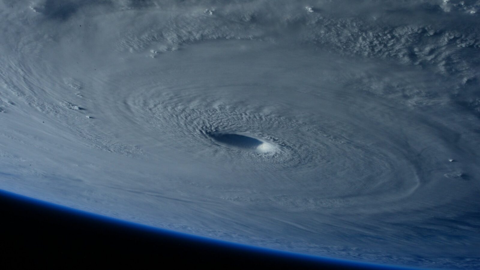 A hurricane seen from space