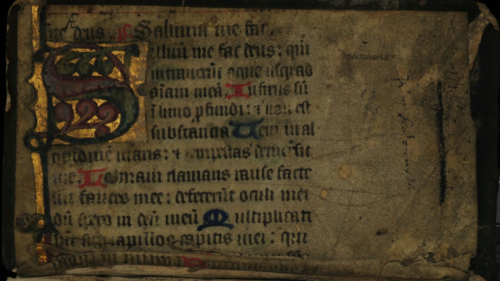 A page of a medieval manuscript