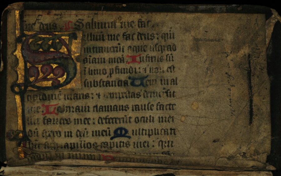 A page of a medieval manuscript